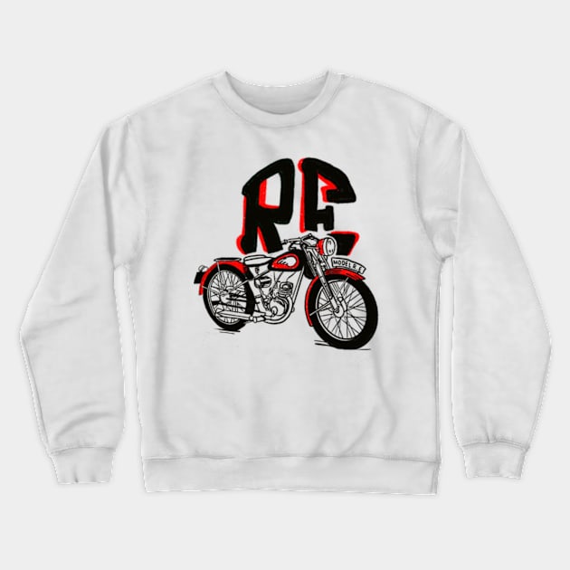 Royal enfield motor motorcycle adventure India Crewneck Sweatshirt by Tropical Blood